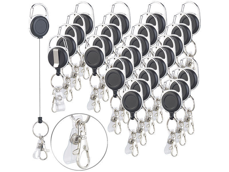 ; Ausweishüllen mit ausziehbaren Clips Ausweishüllen mit ausziehbaren Clips Ausweishüllen mit ausziehbaren Clips 