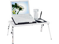 General Office Notebooktisch mit 2 USB-Lüftern, klappbar; Notebook-Ständer, NotebooktischeProjektorwägen 