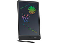 General Office LCD-Schreibtafel, 25,4 cm / 10 Zoll, Stift, Lösch-Sperre, mehrfarbig; Wiederverwendbare Notizbücher mit App 