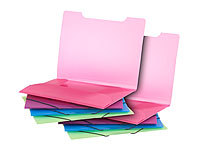 General Office 8er-Set Eckspanner-Einschlagmappen mit Gummizug, Kunststoff, 4 Farben