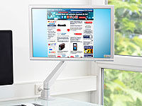 ; Schwenkbare TV-Wandhalterungen, Monitor-WandhalterungenDoppel-Monitor-Schwenkarme 