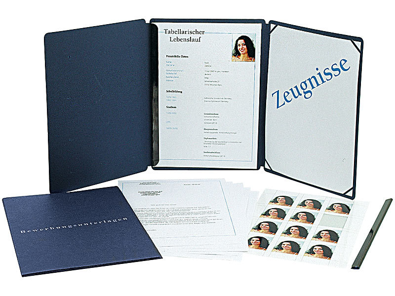 ; Klemmmappen für Bewerbungen 
