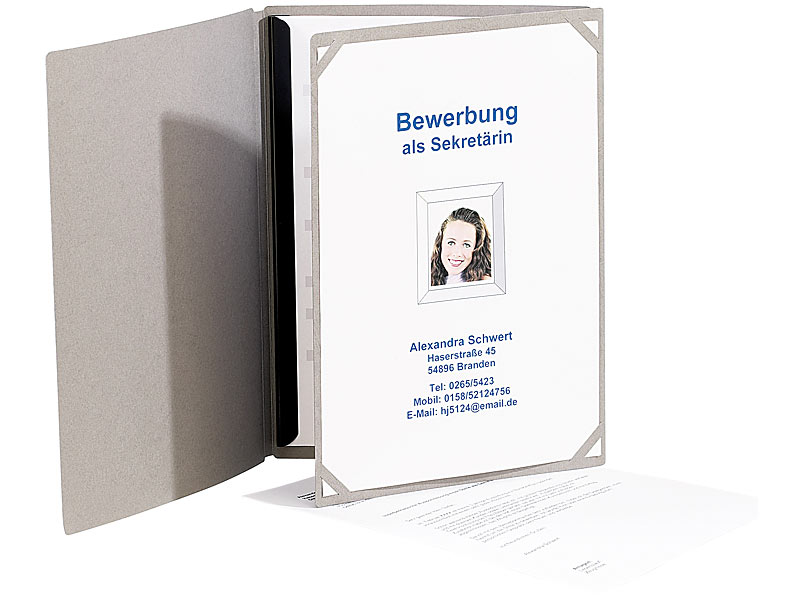 ; Klemmmappen für Bewerbungen 